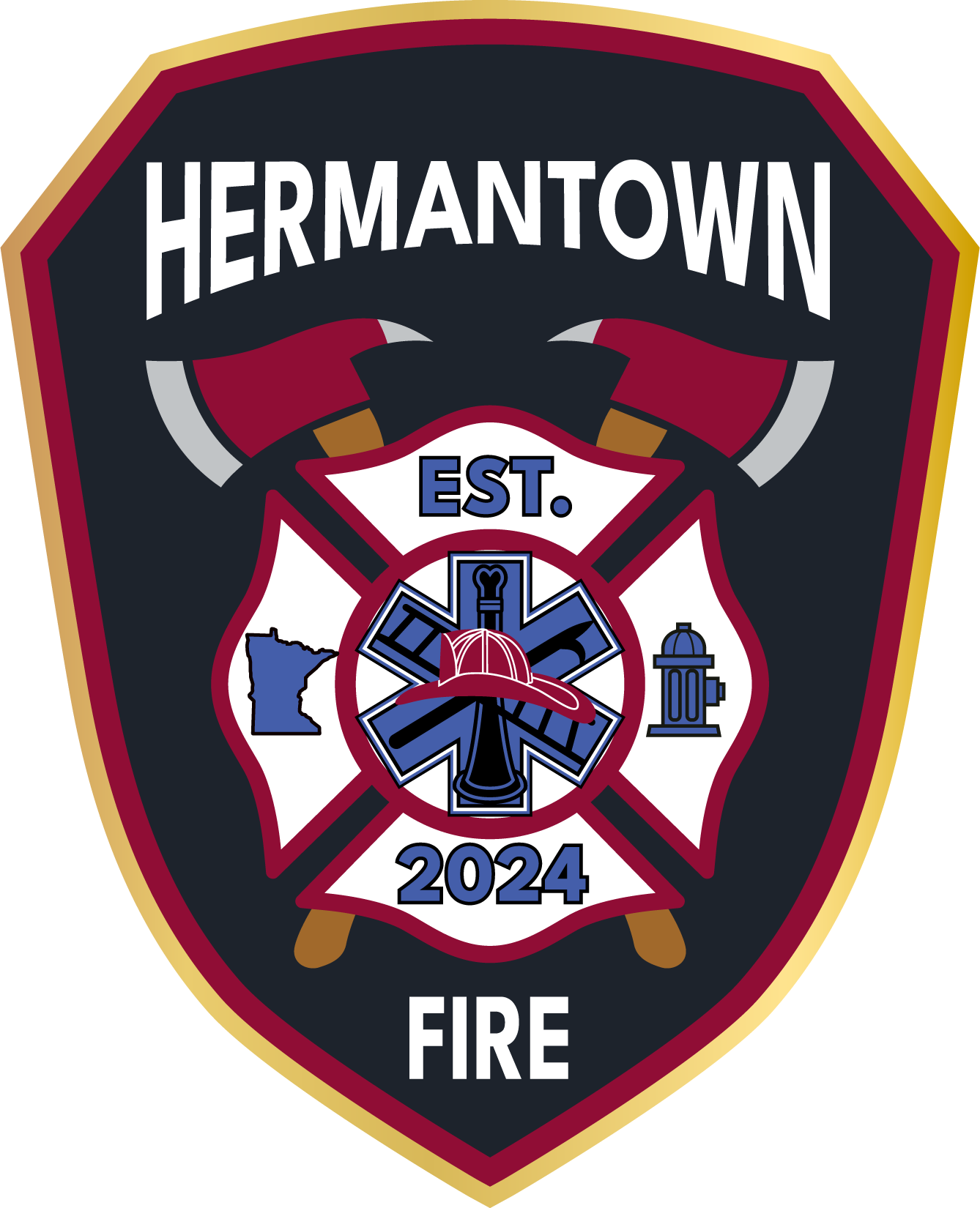 C 213132 Hermantown Fire Department Patch Minnesota AR